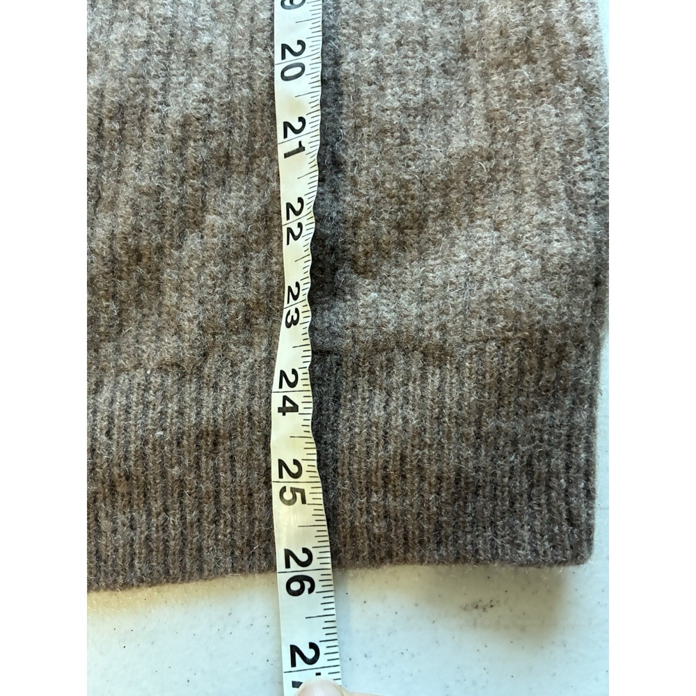 magaschoni 100% cashmere Button Front Cardigan Sz L Brown Soft Quite Luxury - Picture 6 of 7